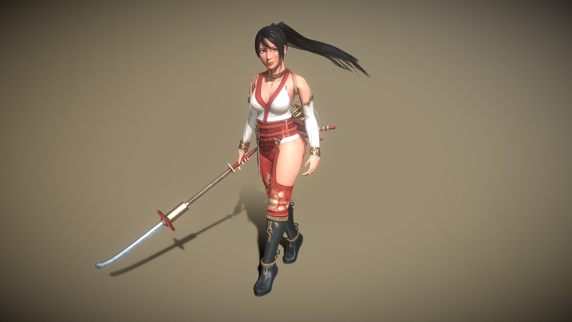 Momiji-Fanart Character 3d model