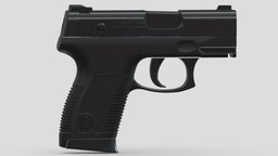 Taurus PT145 High-poly Subdivision