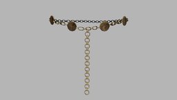 Gold Chains Medieval Belt