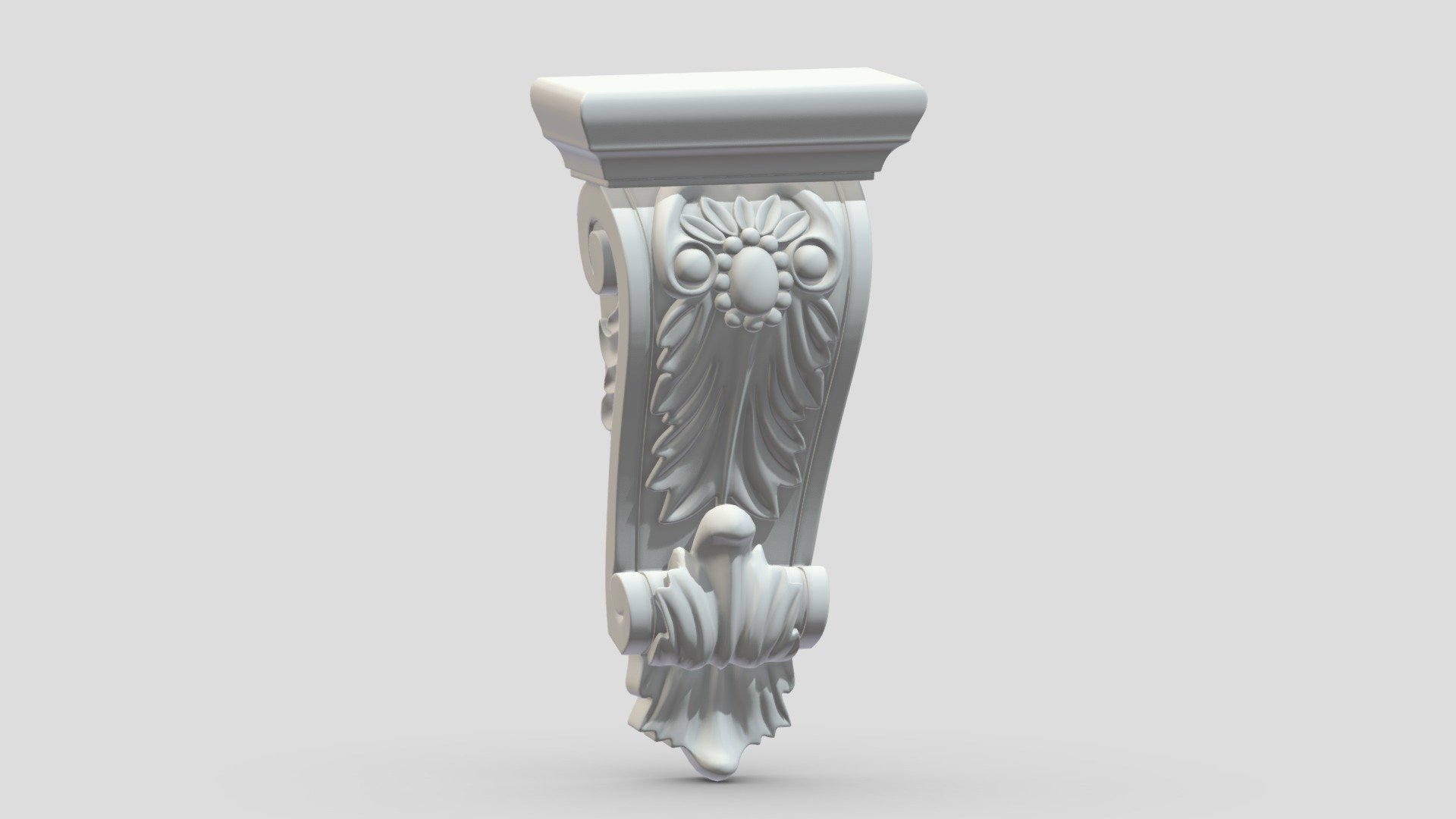 Scroll Corbel 59 3d model