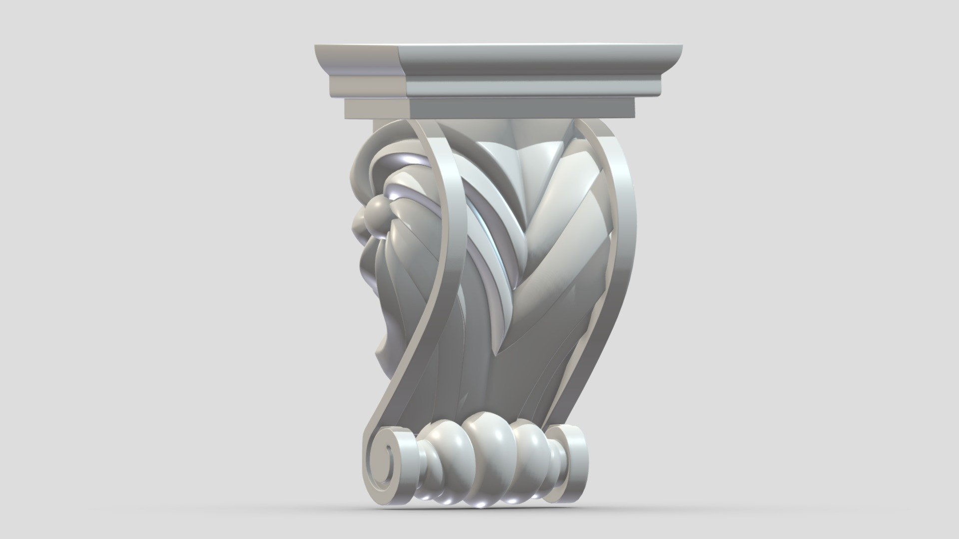 Scroll Corbel 46 3d model