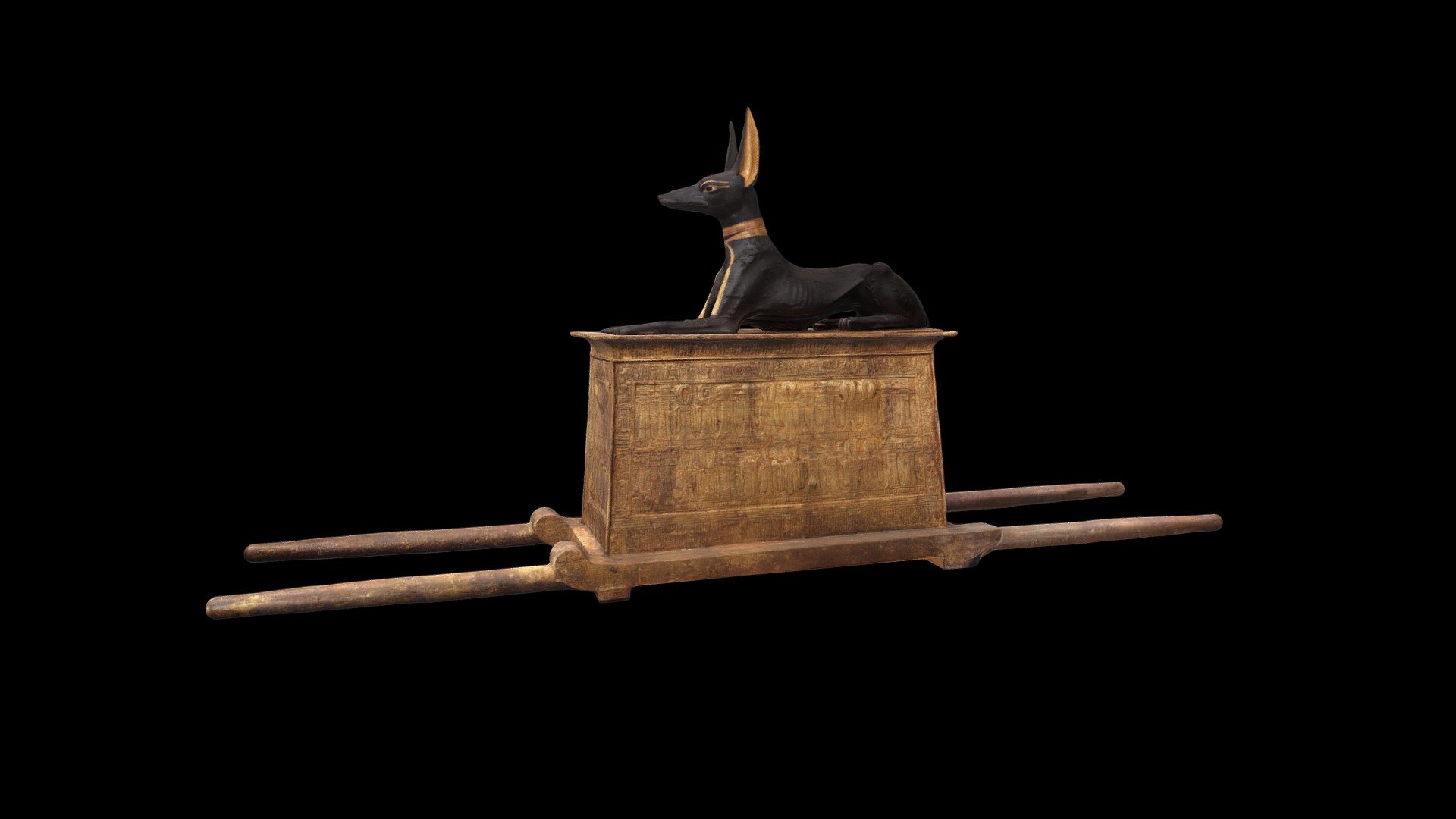 Anubis Shrine from Tutankhamuns Tomb 3d model