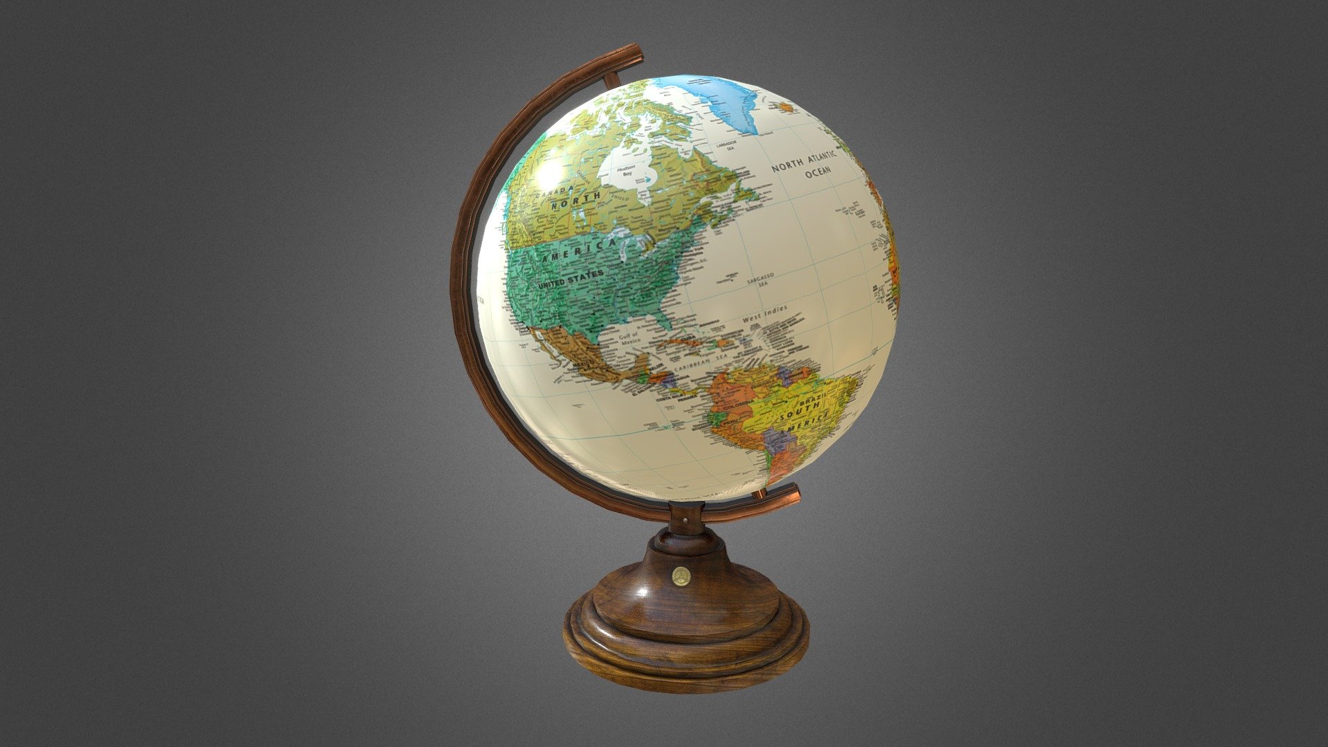 Classic Globe 3d model