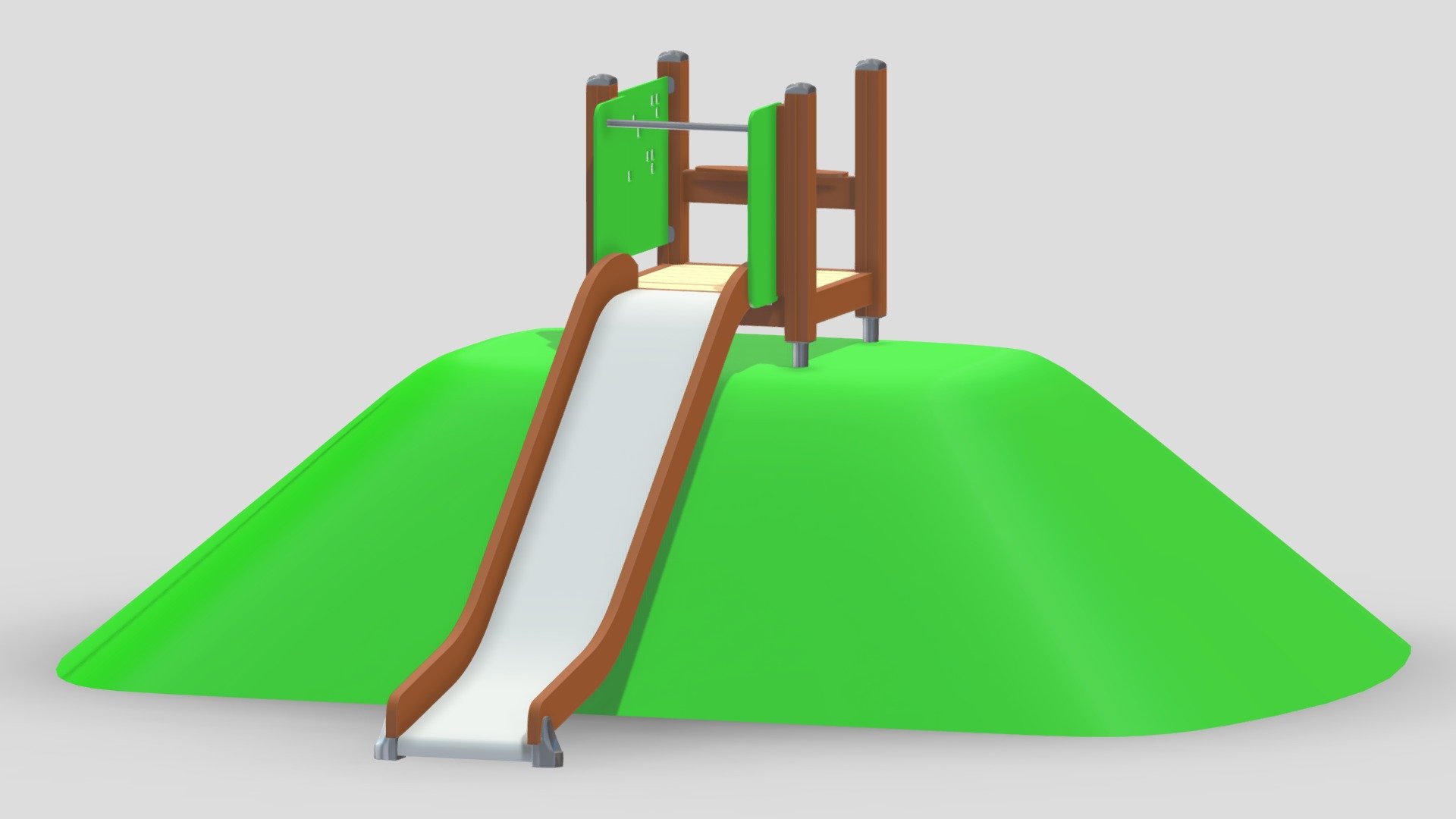 Lappset Embankmen Slide 3d model