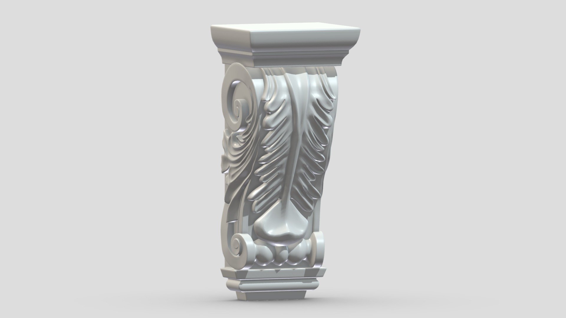 Scroll Corbel 17 3d model