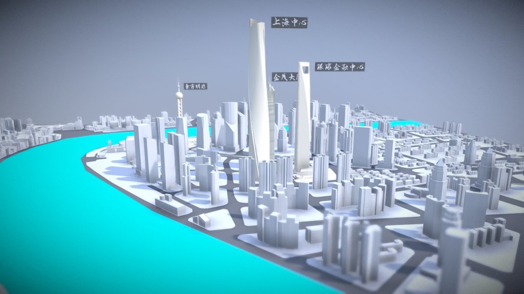 City- Shanghai-Sandboxie 3d model