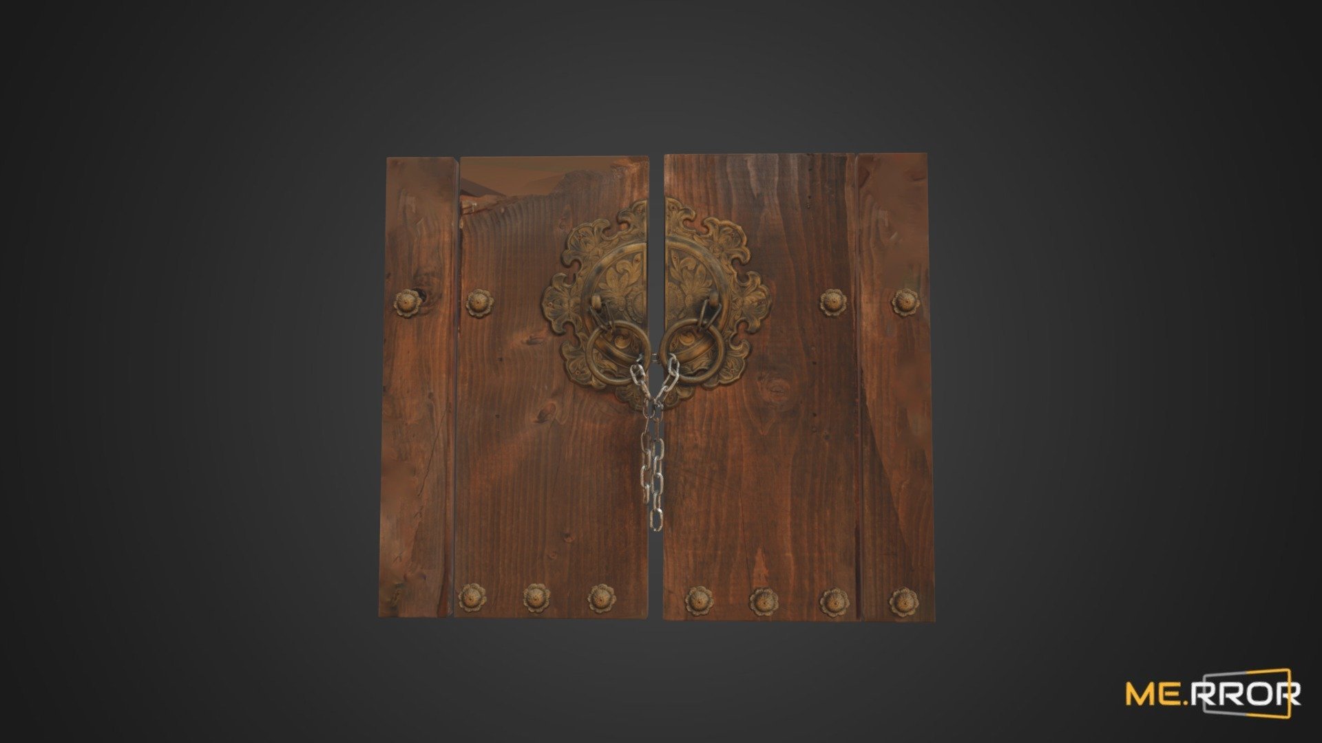 [Game-Ready] Asian Traditional Door 3d model