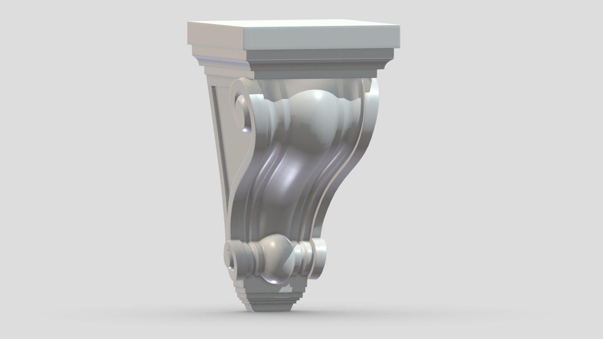 Scroll Corbel 06 3d model