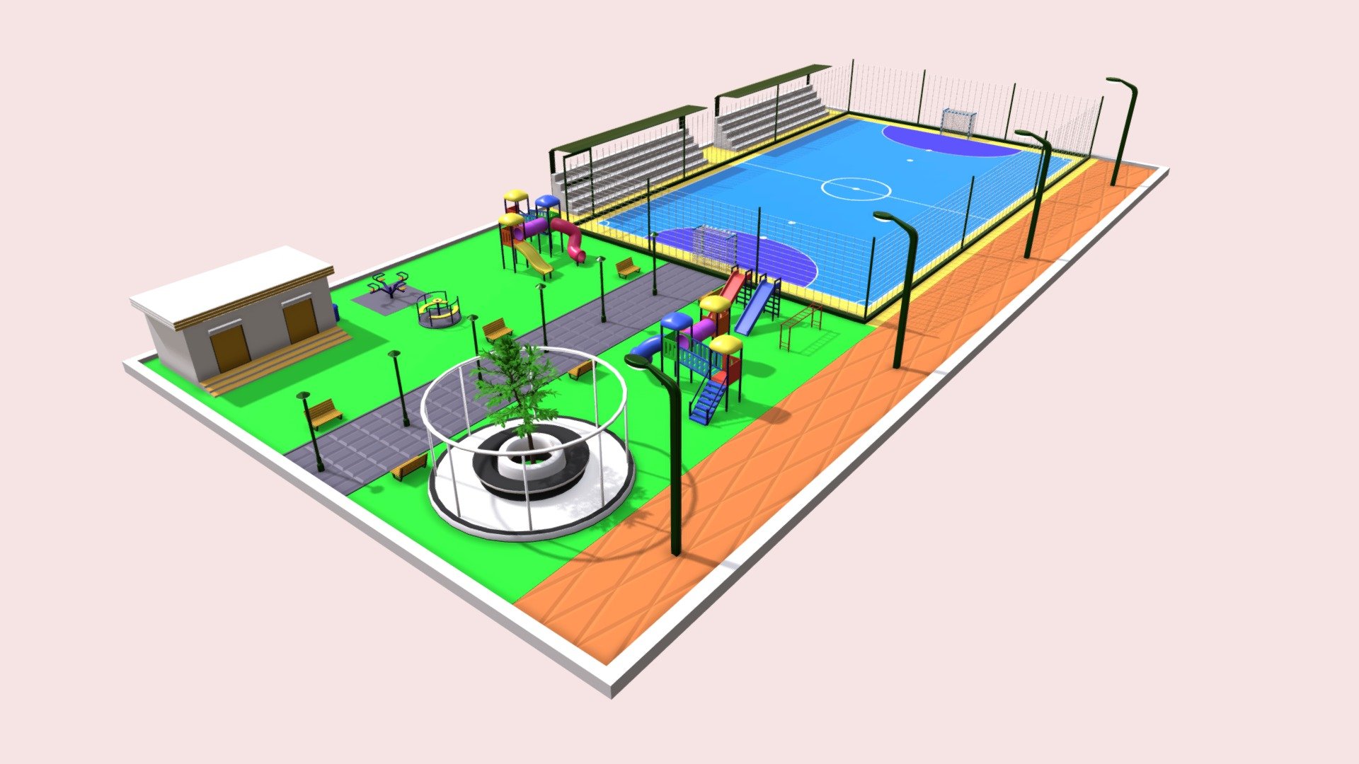 Playground 3d model