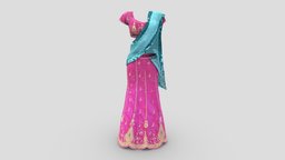 Traditional Lehenga Saree Dress