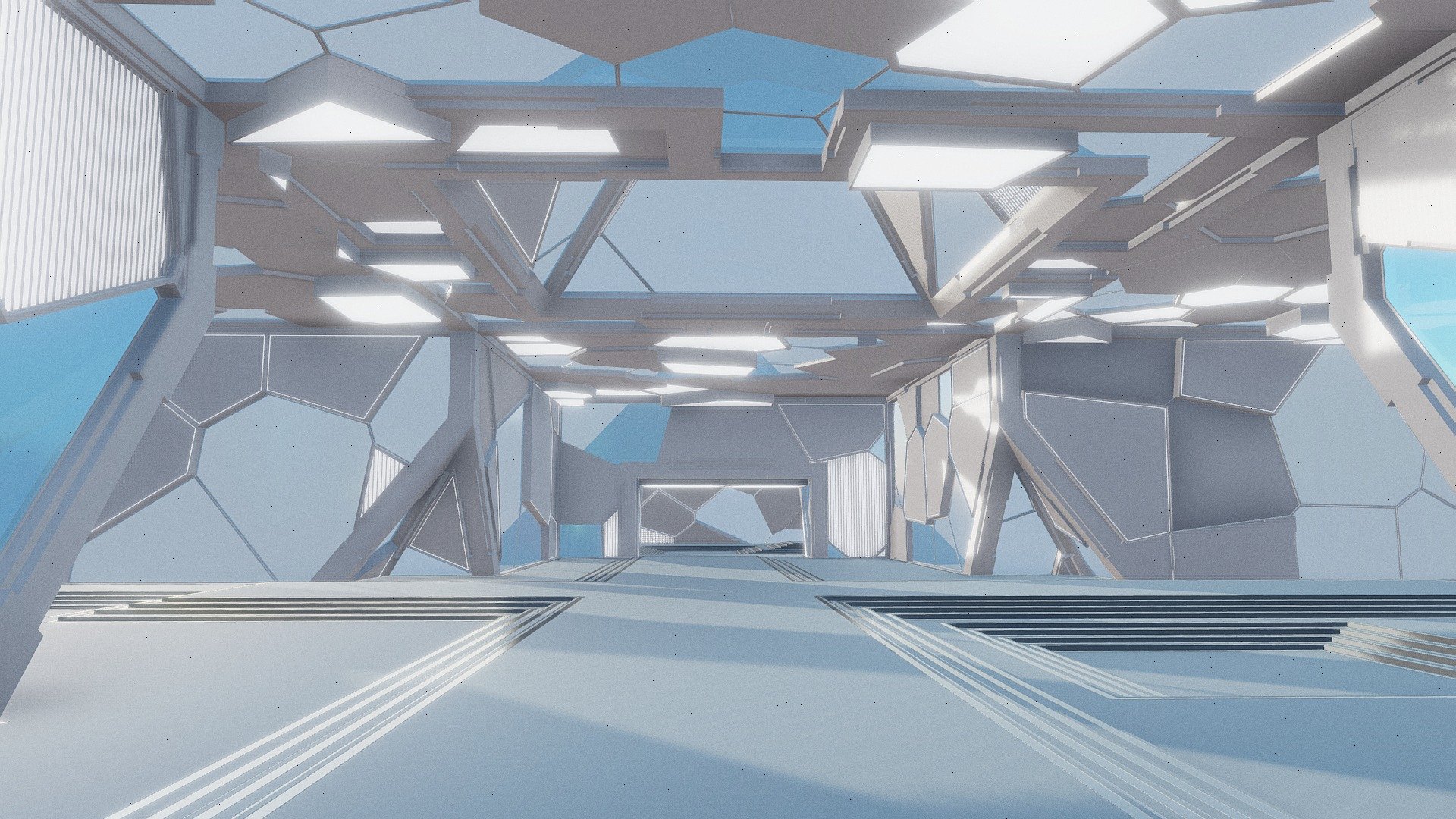 Futuristic Interior 3012 3d model