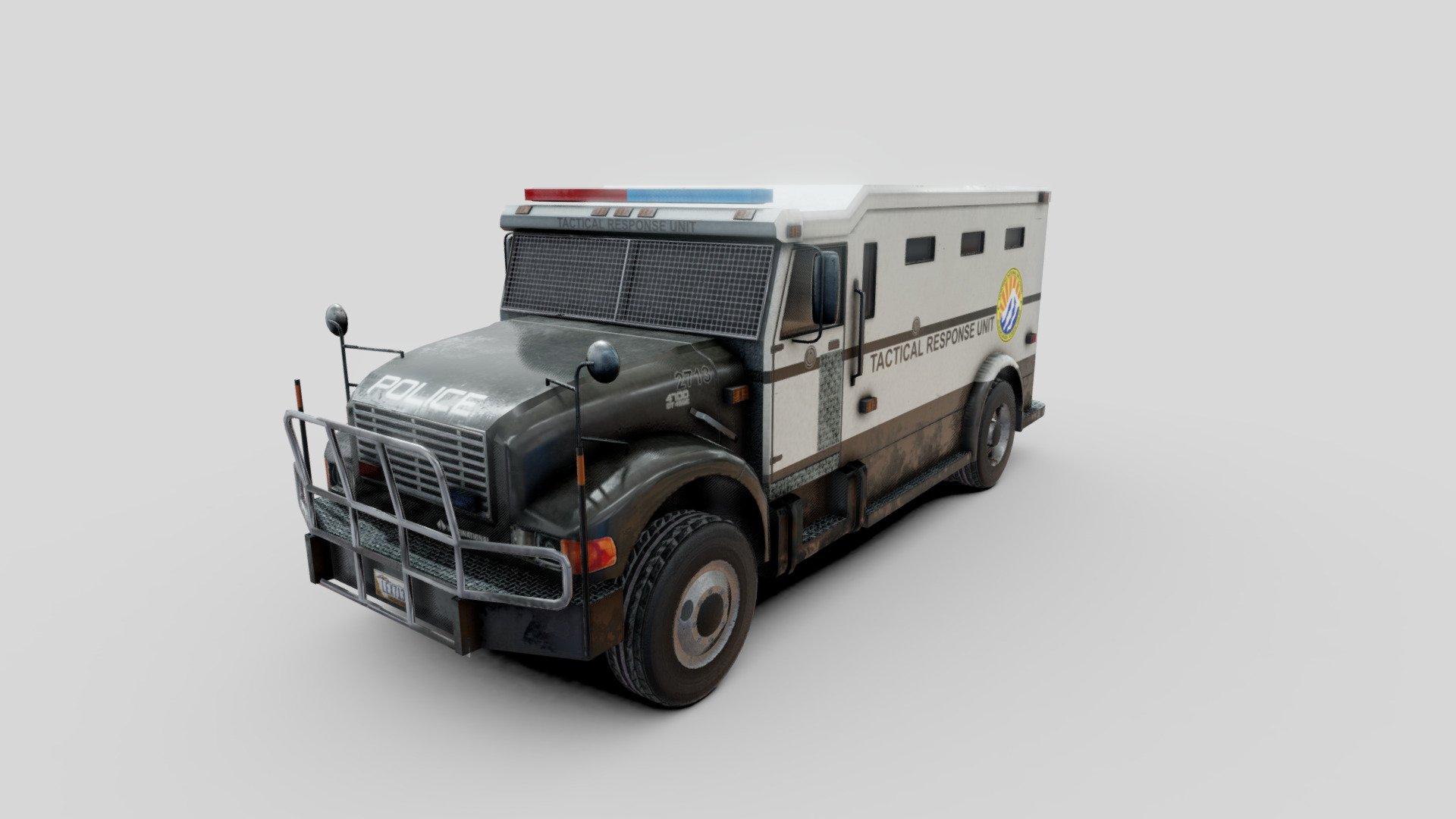 International 4700 Tactical Response Unit 3d model