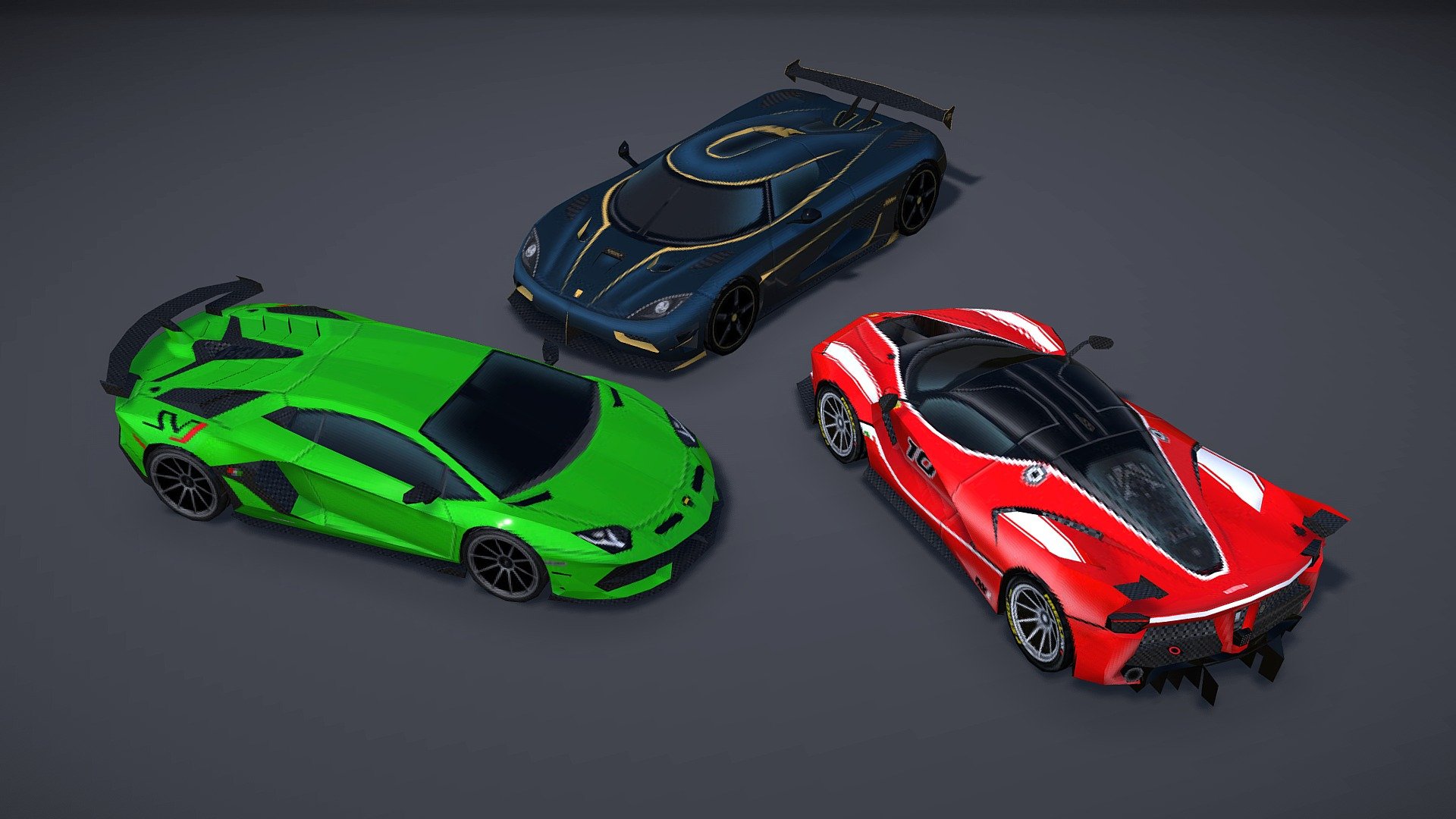 Pixel Cars 3d model