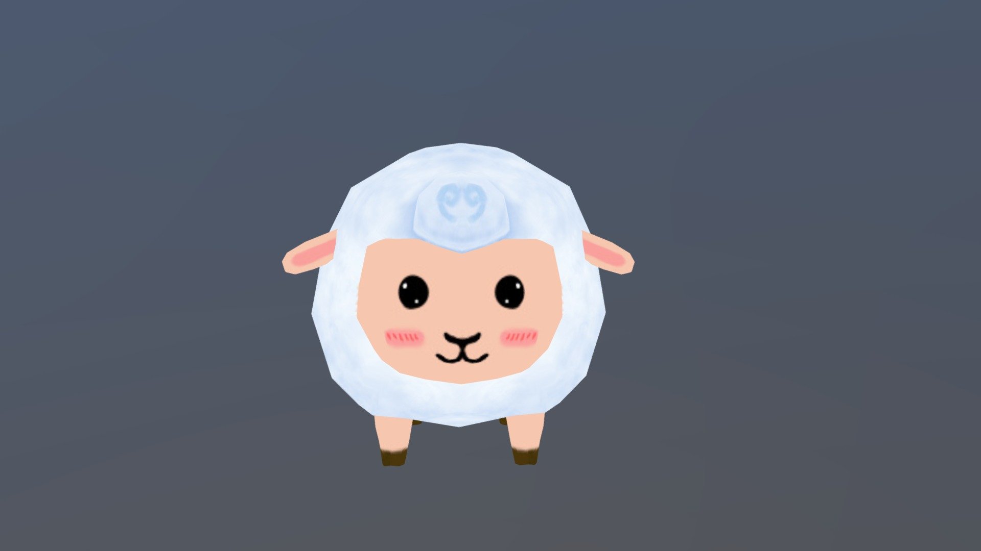 Sheep Lowpoly animation 3d model