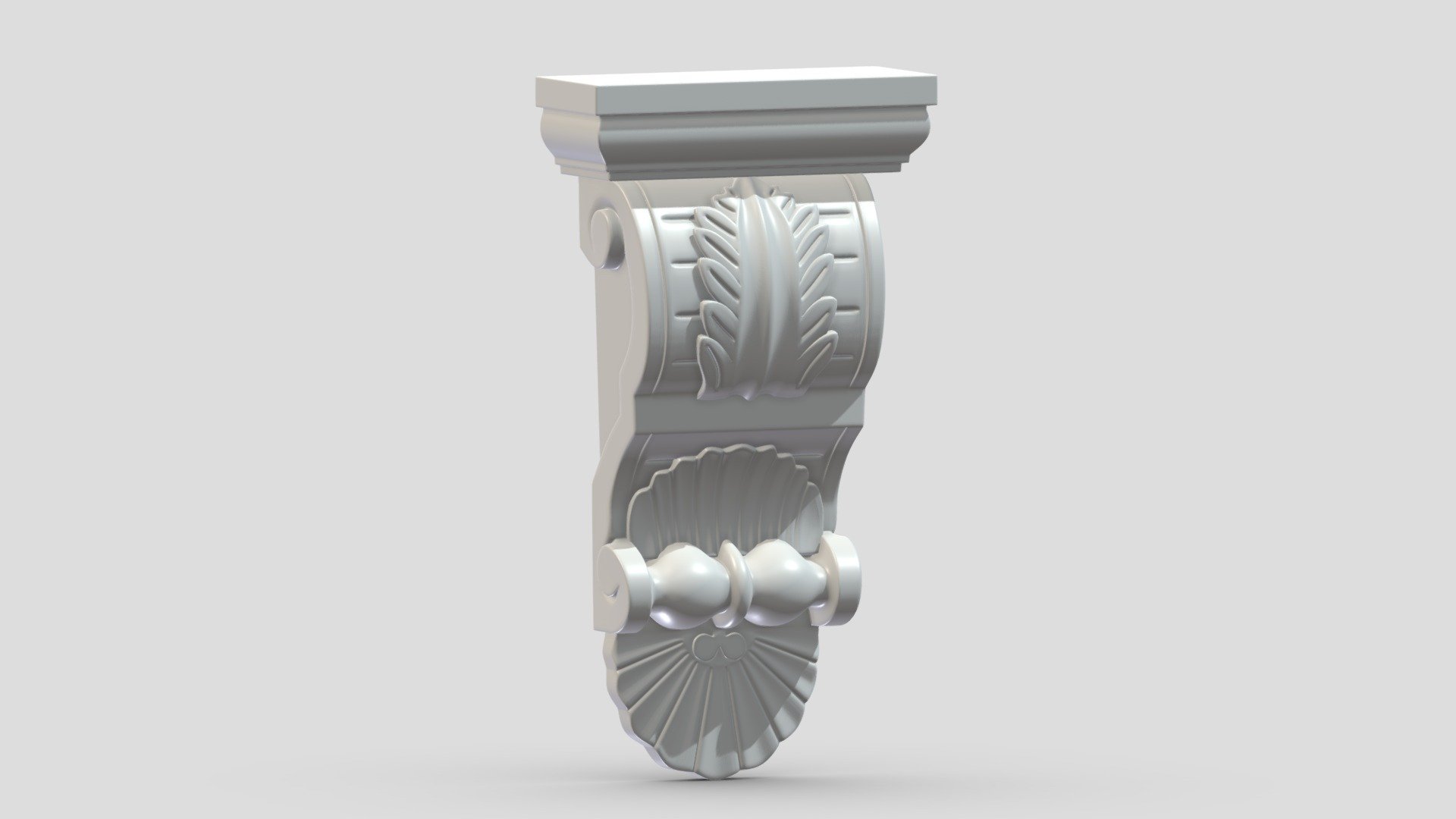 Scroll Corbel 58 3d model