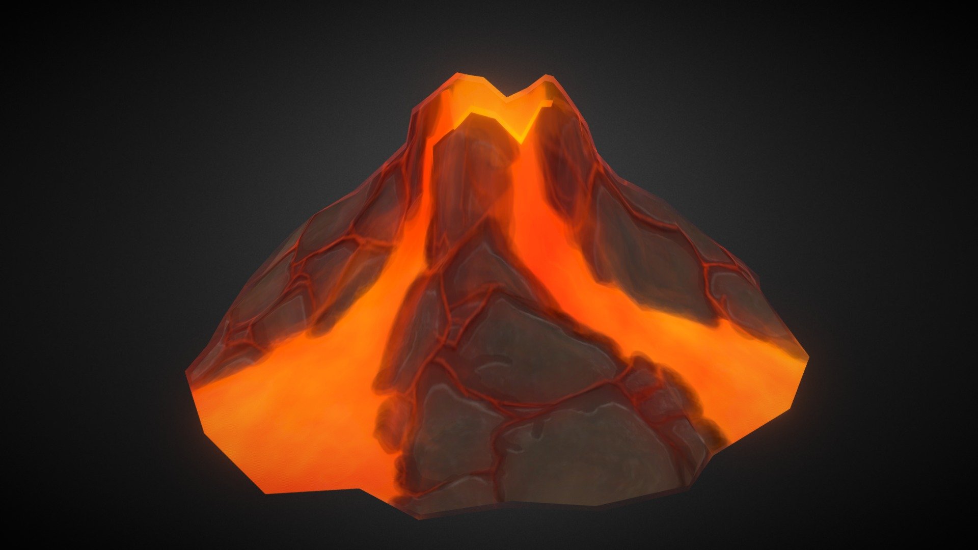 Volcano 3d model