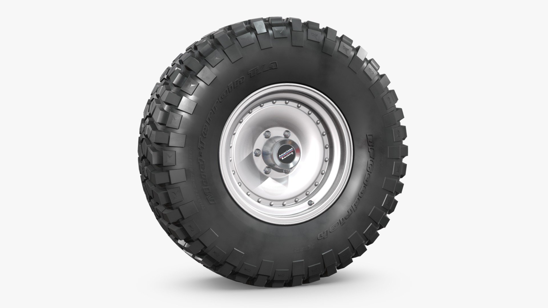 OFF ROAD WHEEL AND TIRE 6 3d model