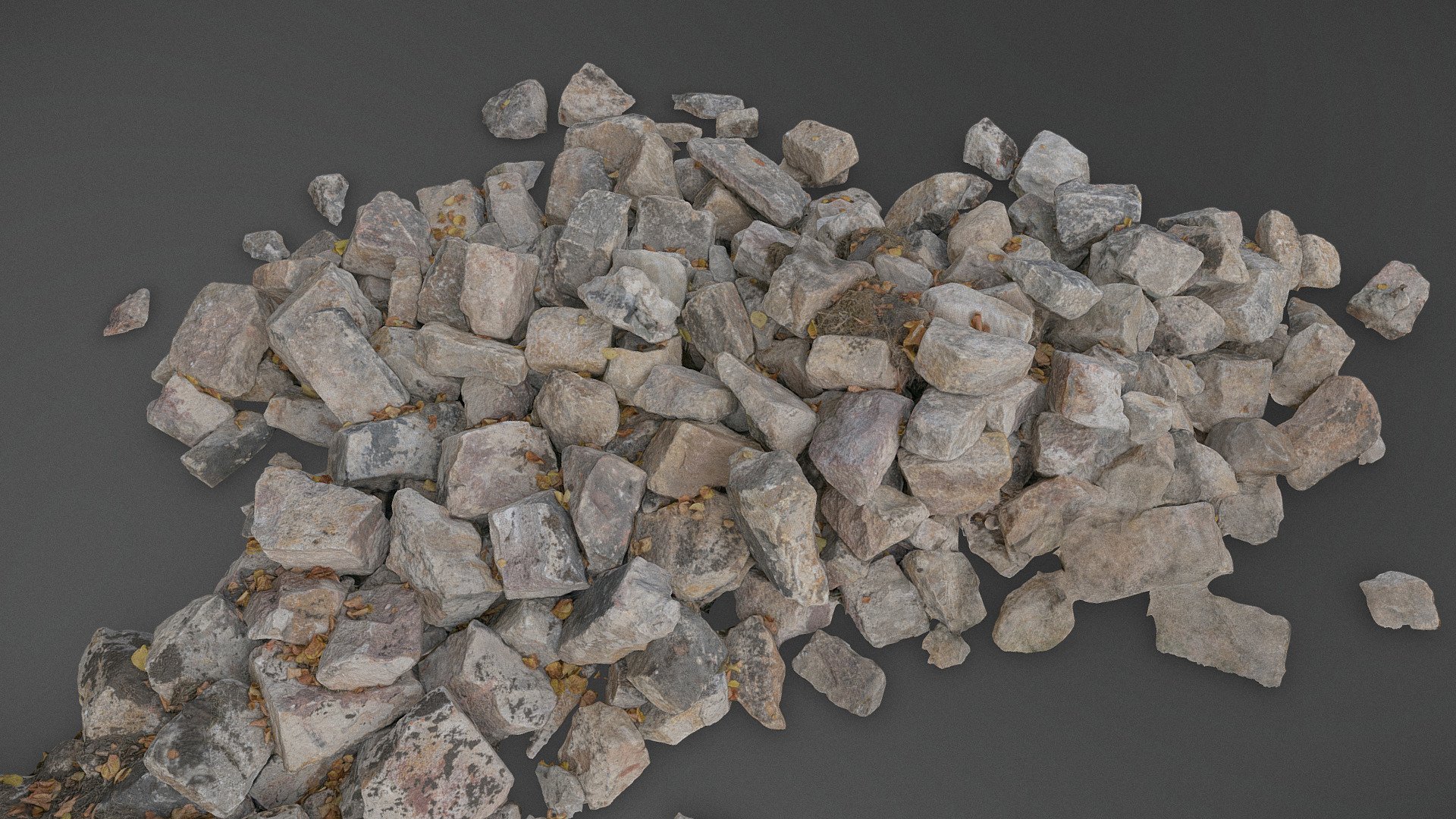 Debris junk stones 3d model