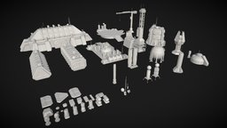 sci fi industrial objects