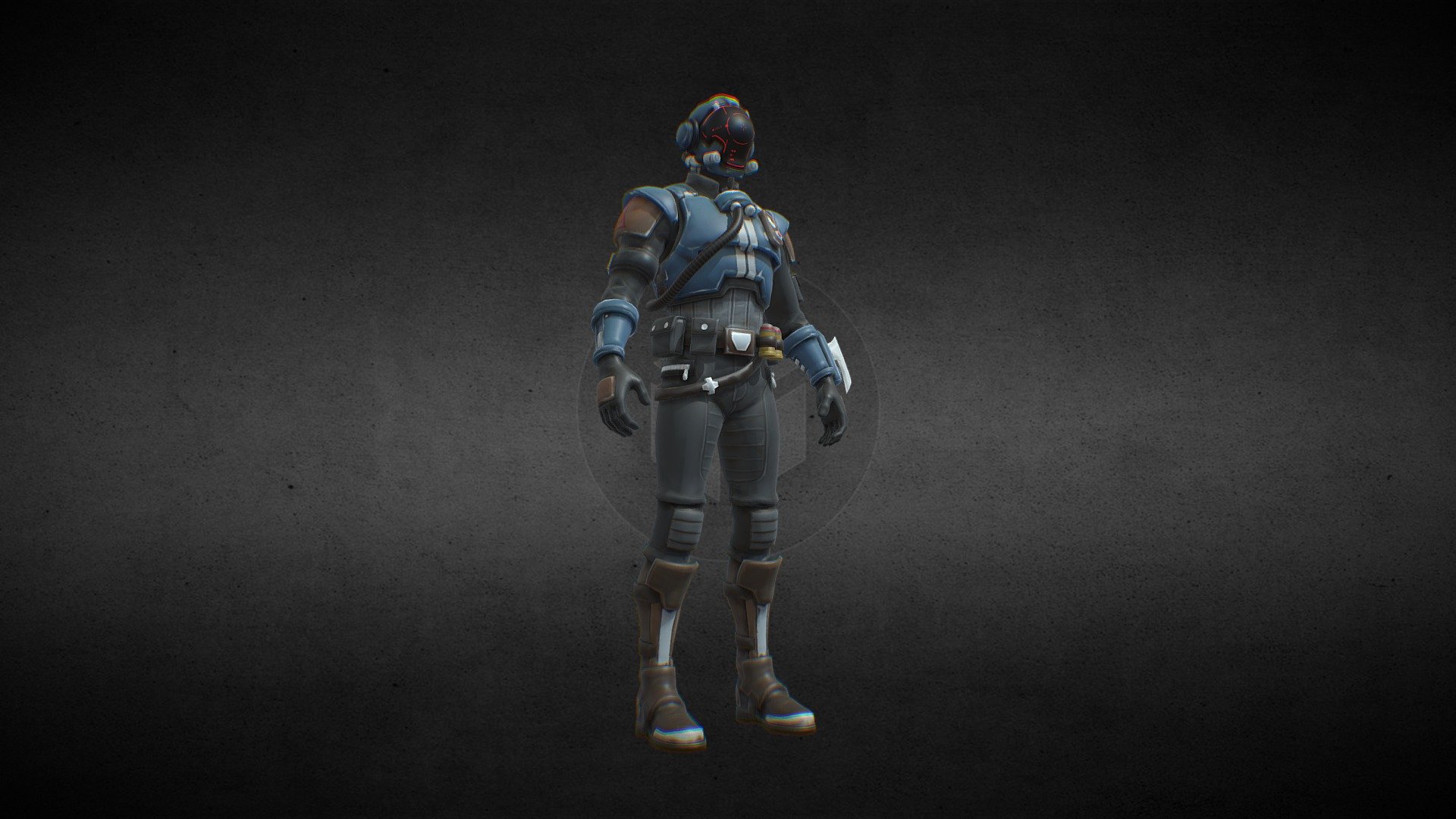 Visitor fortnite 3d model