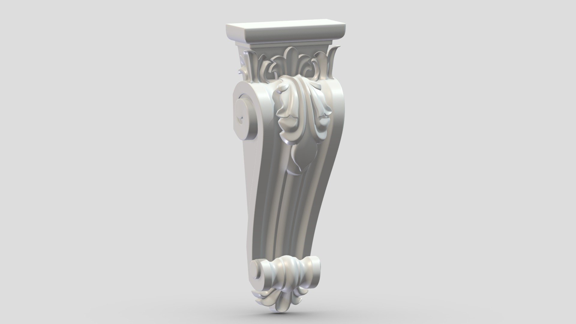 Scroll Corbel 62 3d model