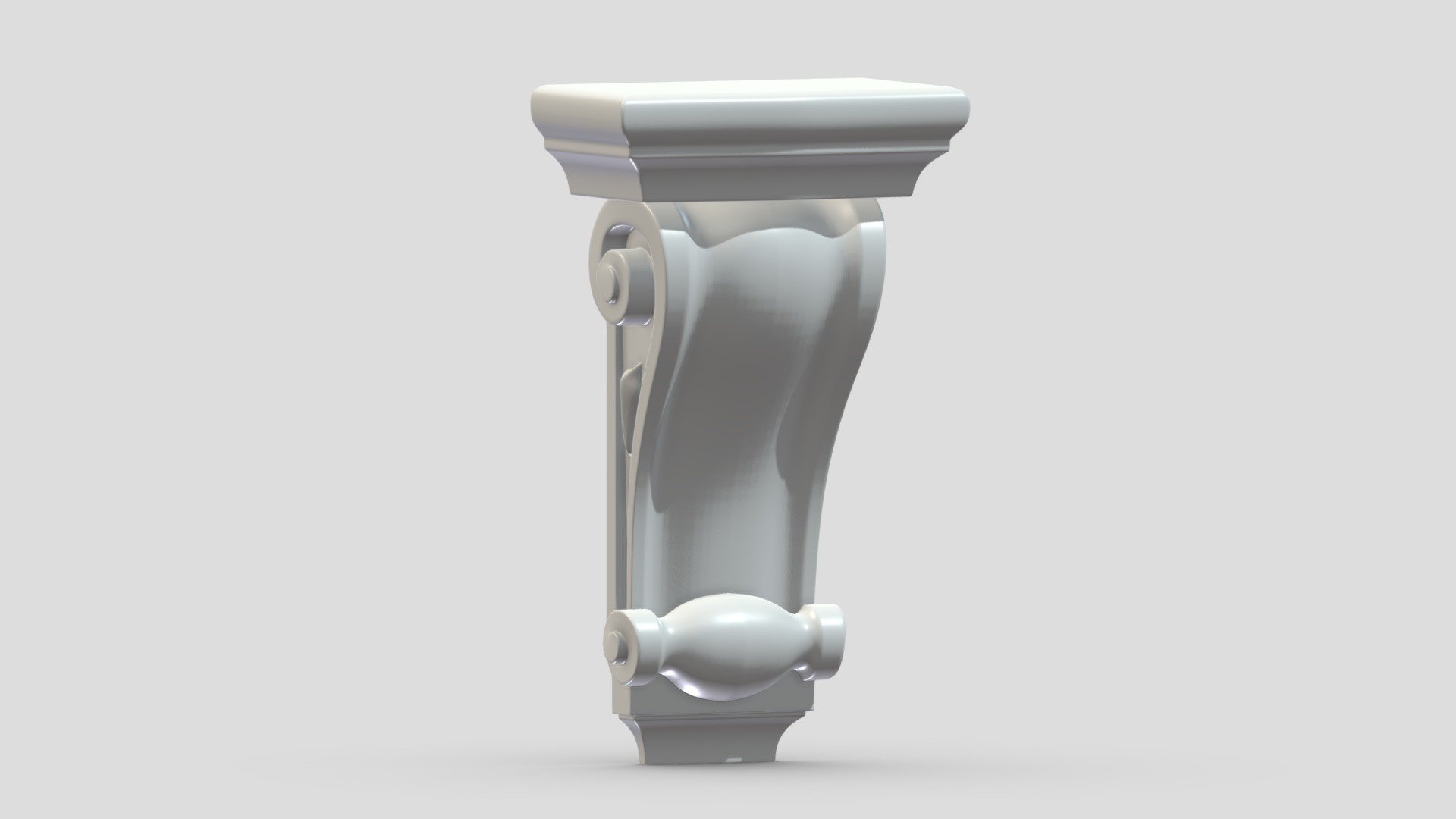 Scroll Corbel 56 3d model