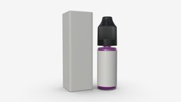 Vapor small liquid bottle with box