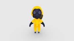 Cartoon Chemical protective member