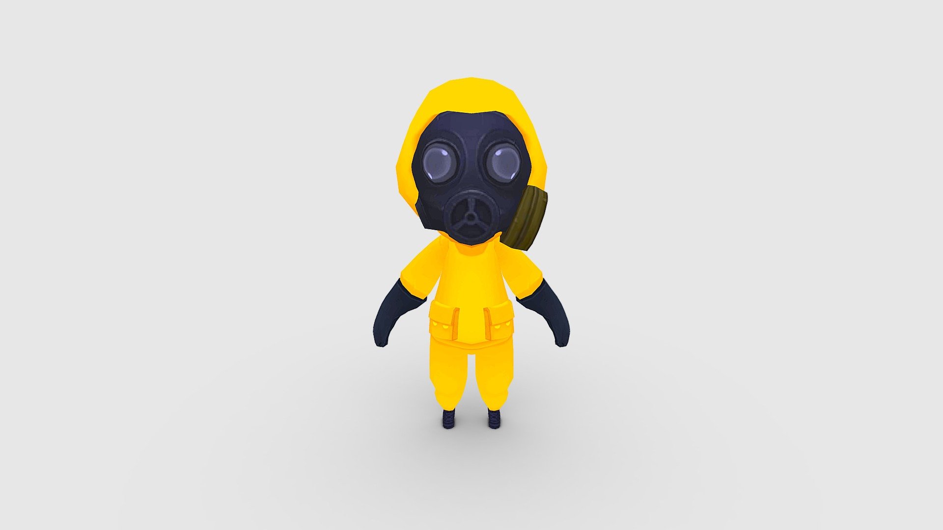 Cartoon Chemical protective member 3d model