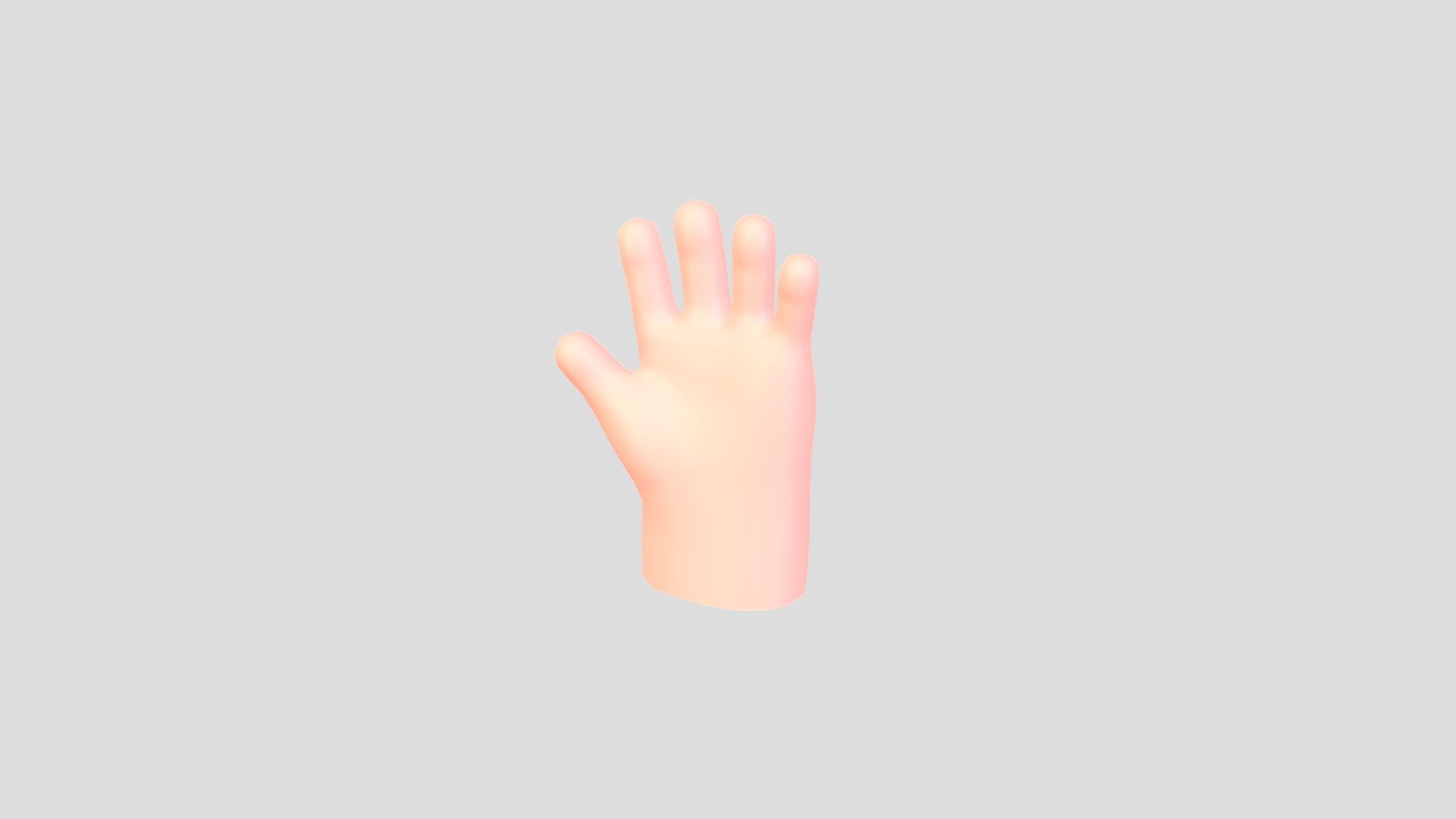 Prop211 Cartoon Hand 3d model