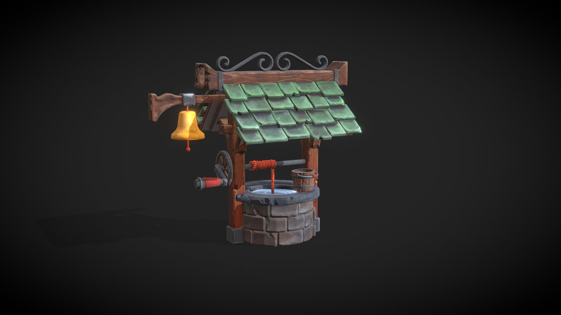 Stylized Well 3d model