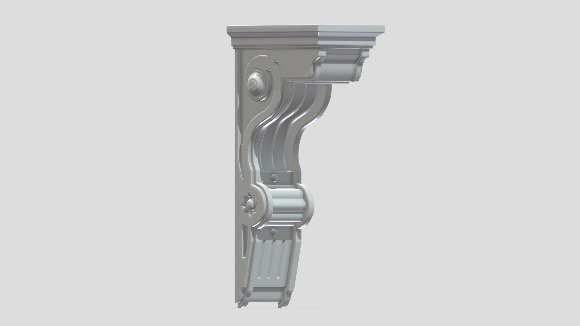 Scroll Corbel 13 3d model