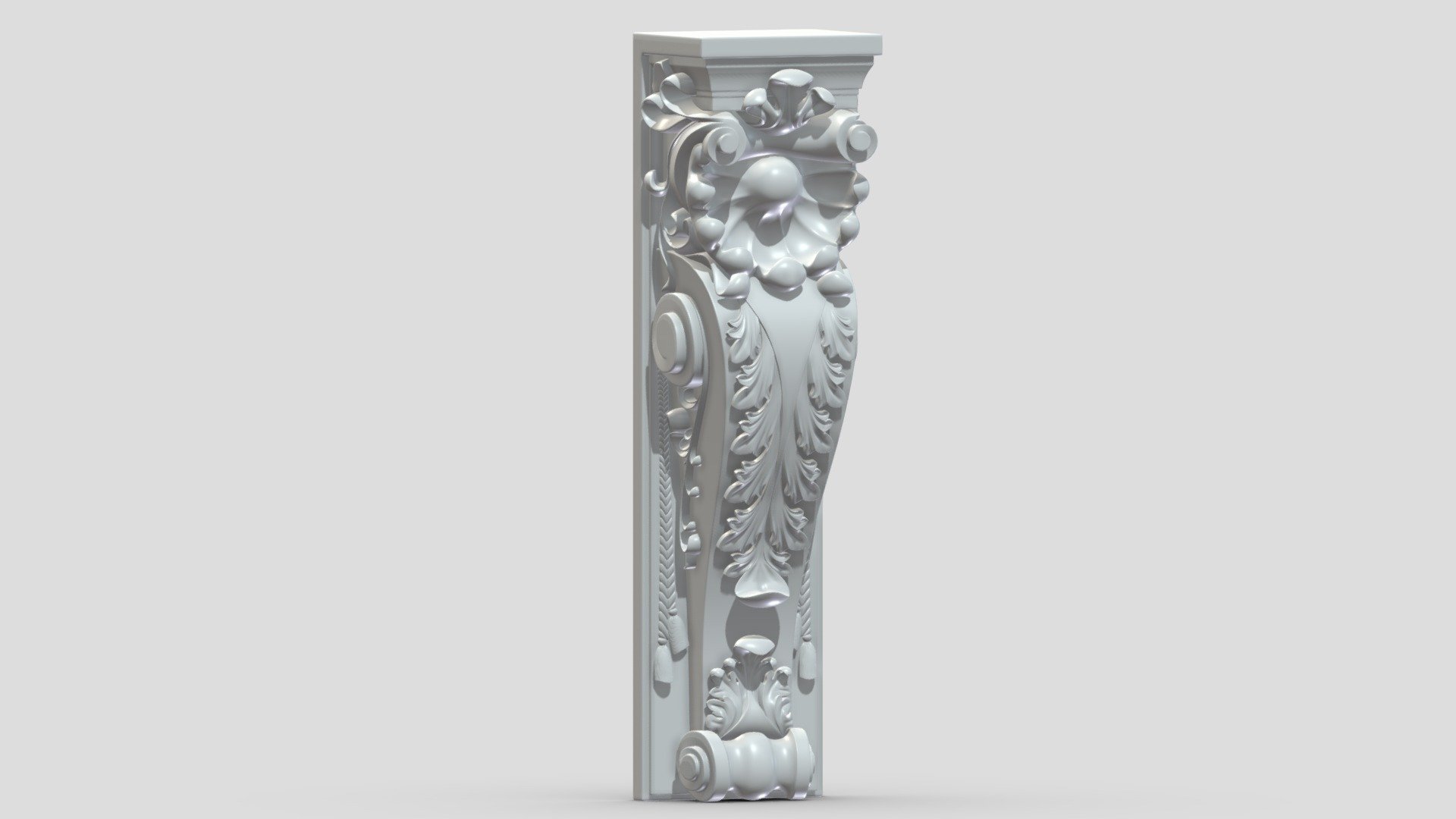 Scroll Corbel 11 3d model