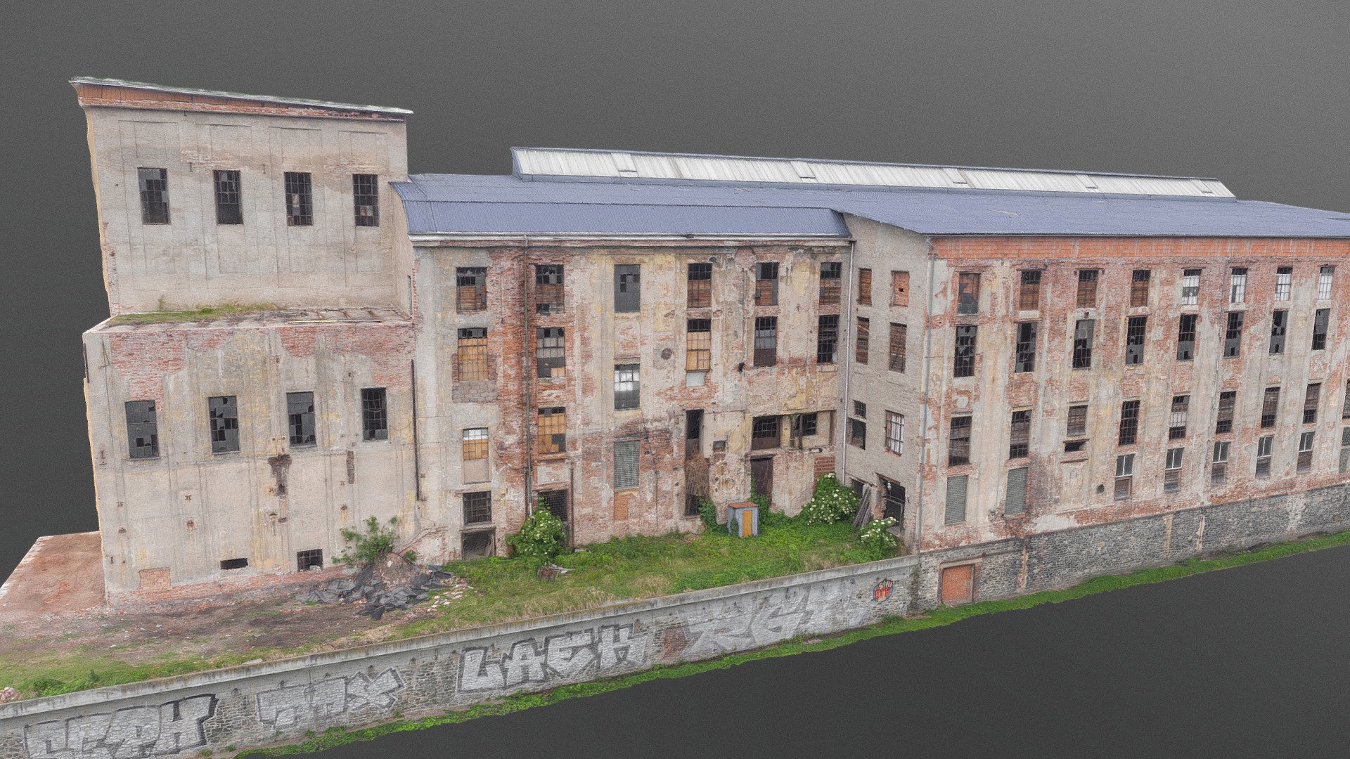 Old bricks factory 3d model