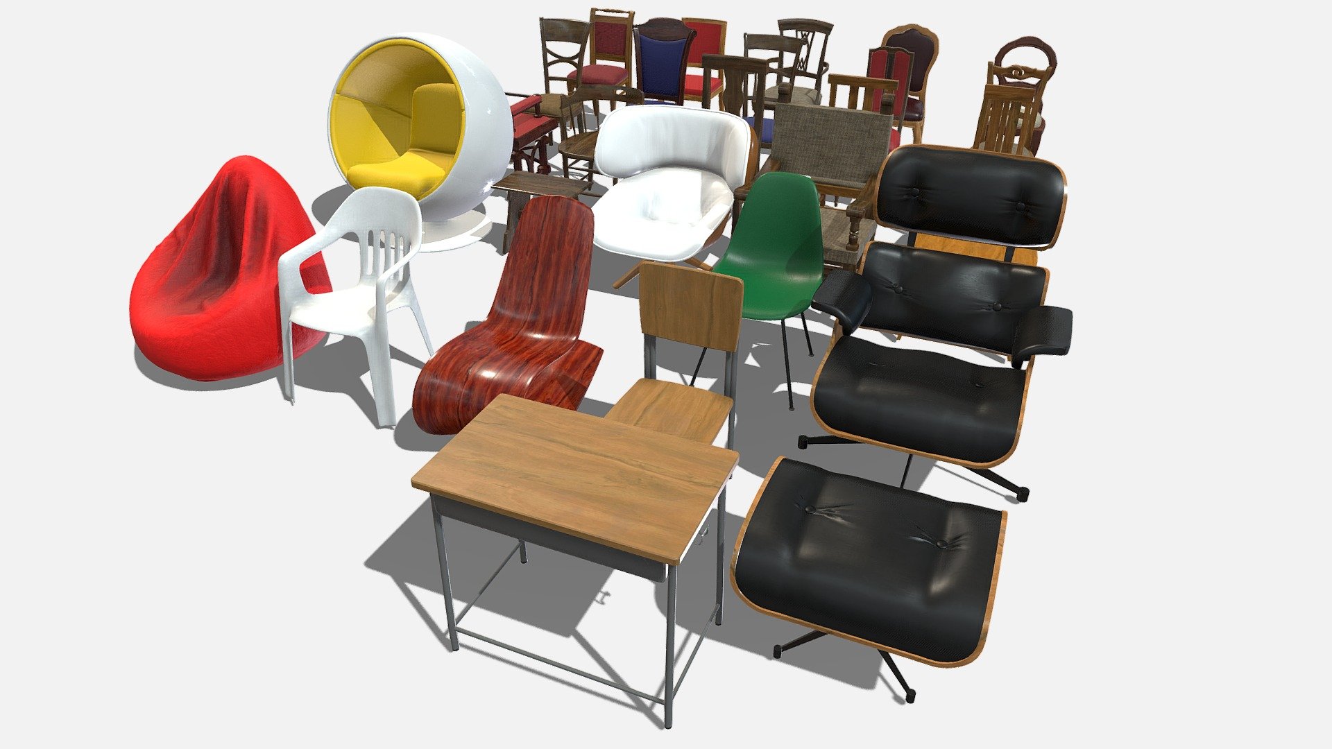 Chairs 3d model