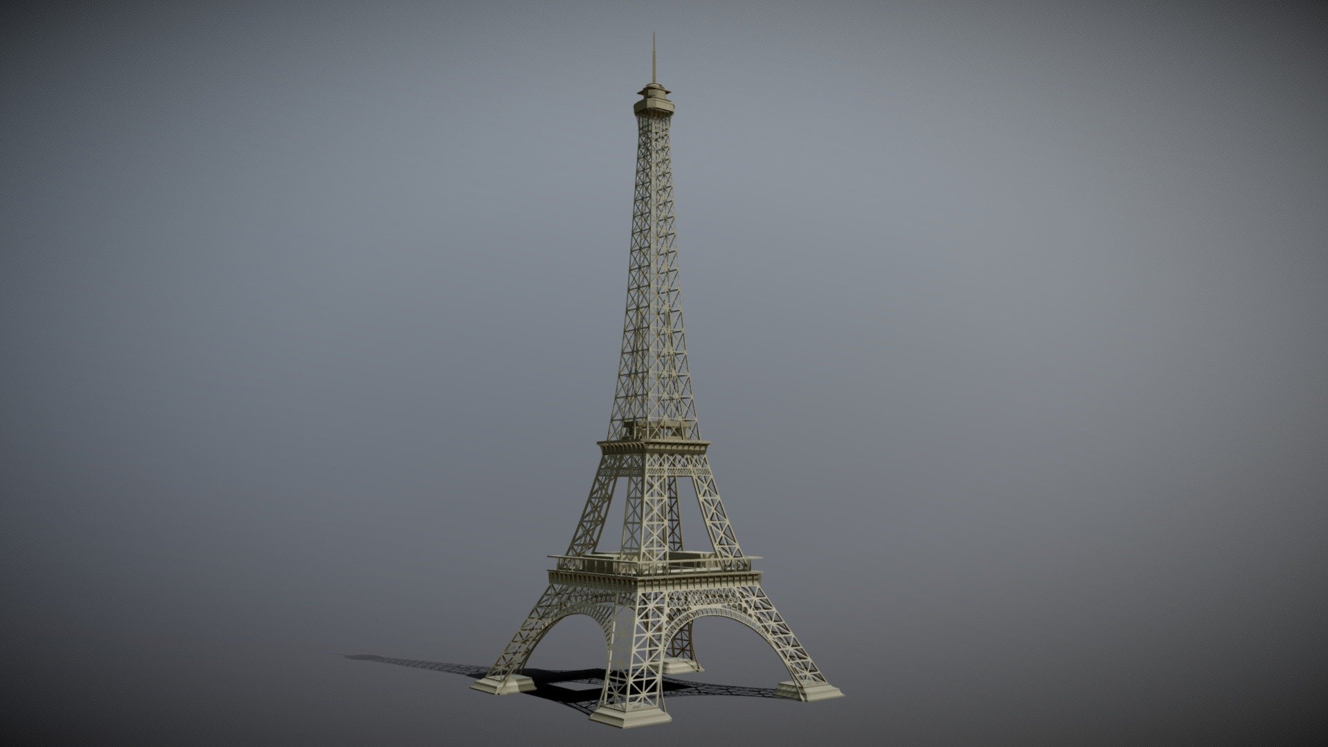 Eiffel Tower in Paris France 3d model