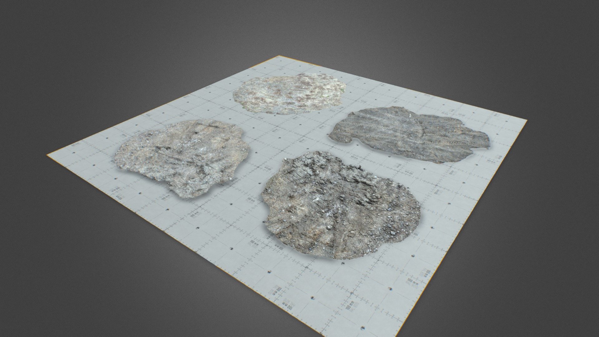 Ground Plate Elements 3d model