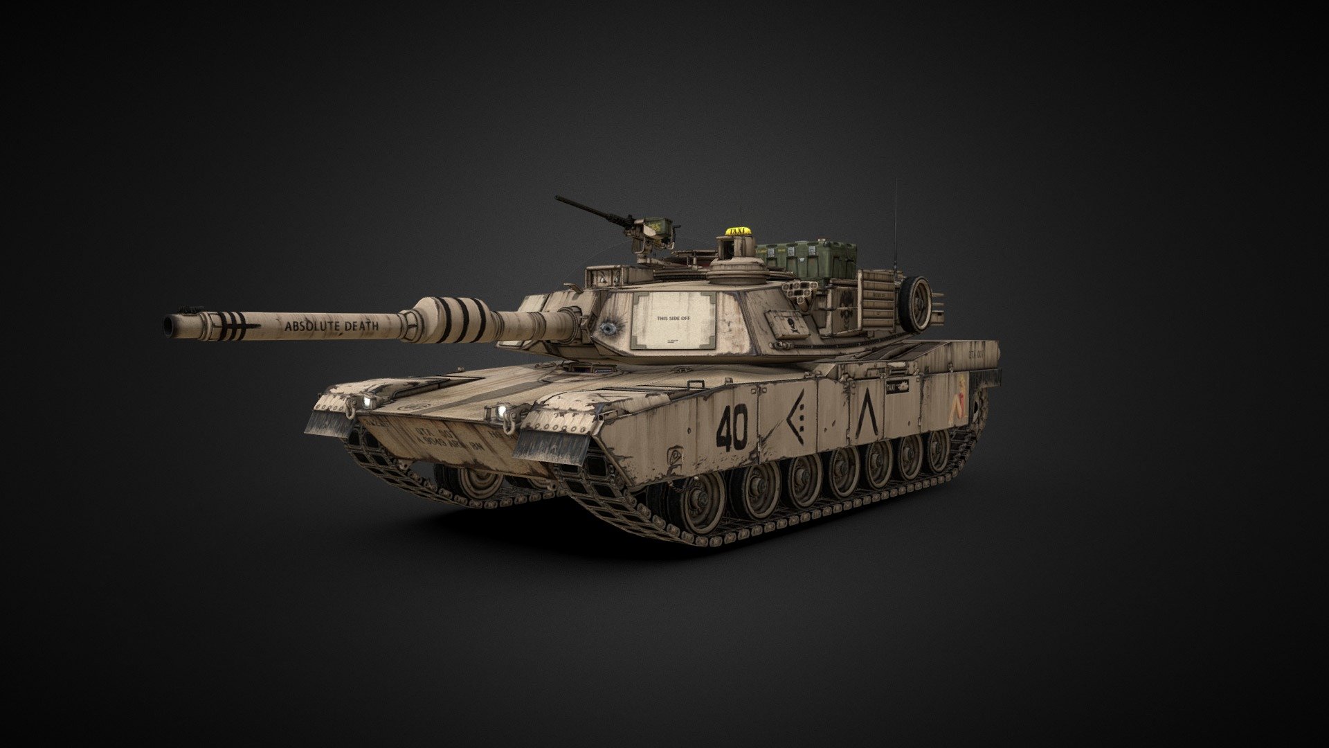 m1a2 tank 3d model