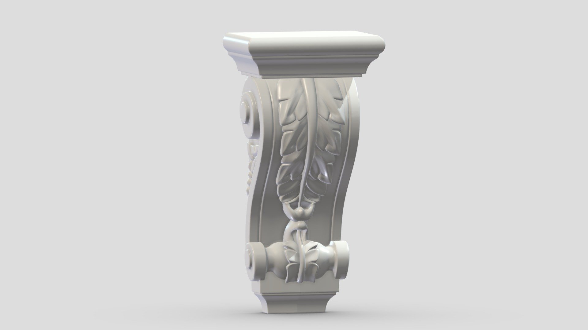 Scroll Corbel 64 3d model