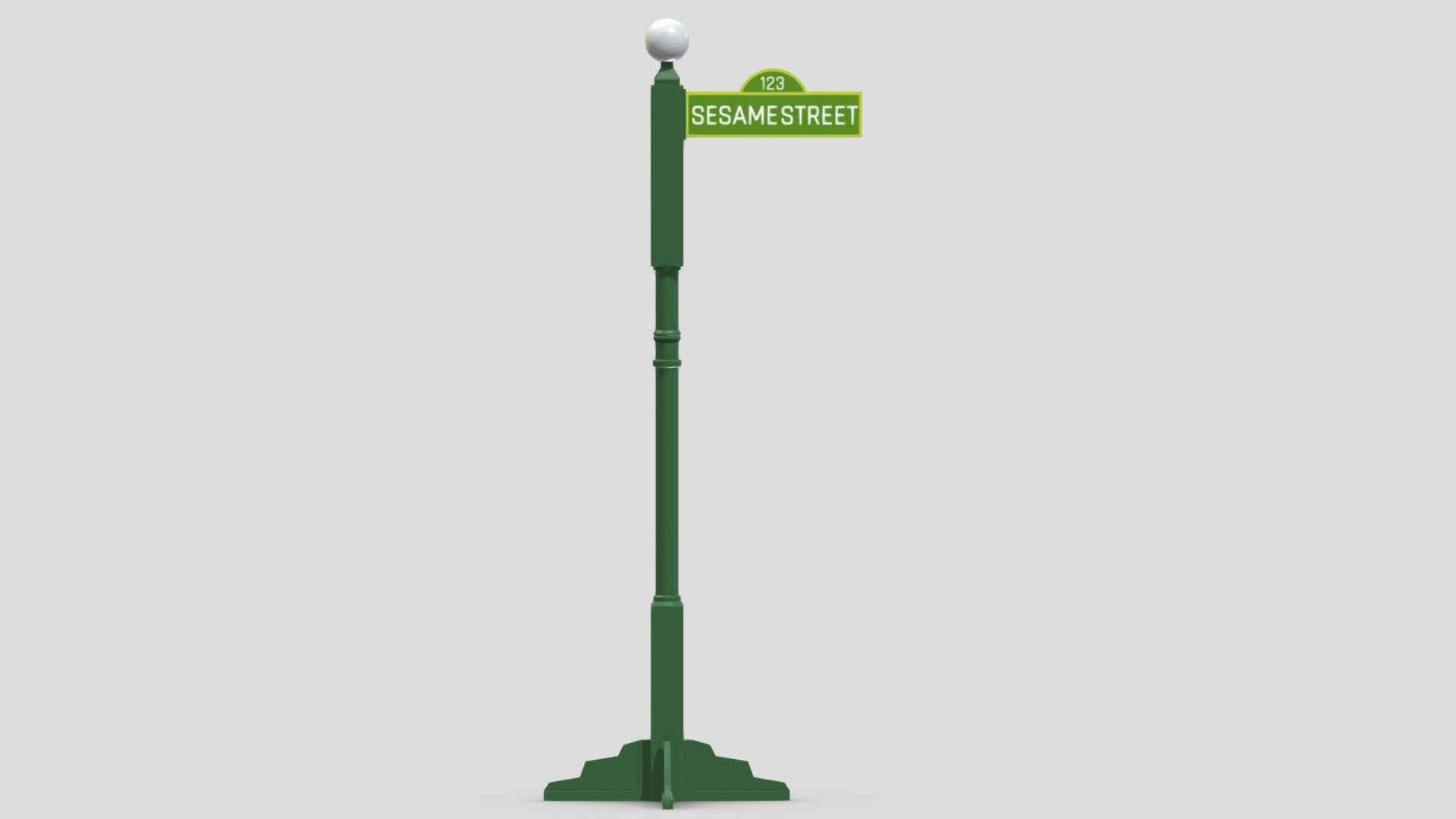 Street Sign 21 3d model