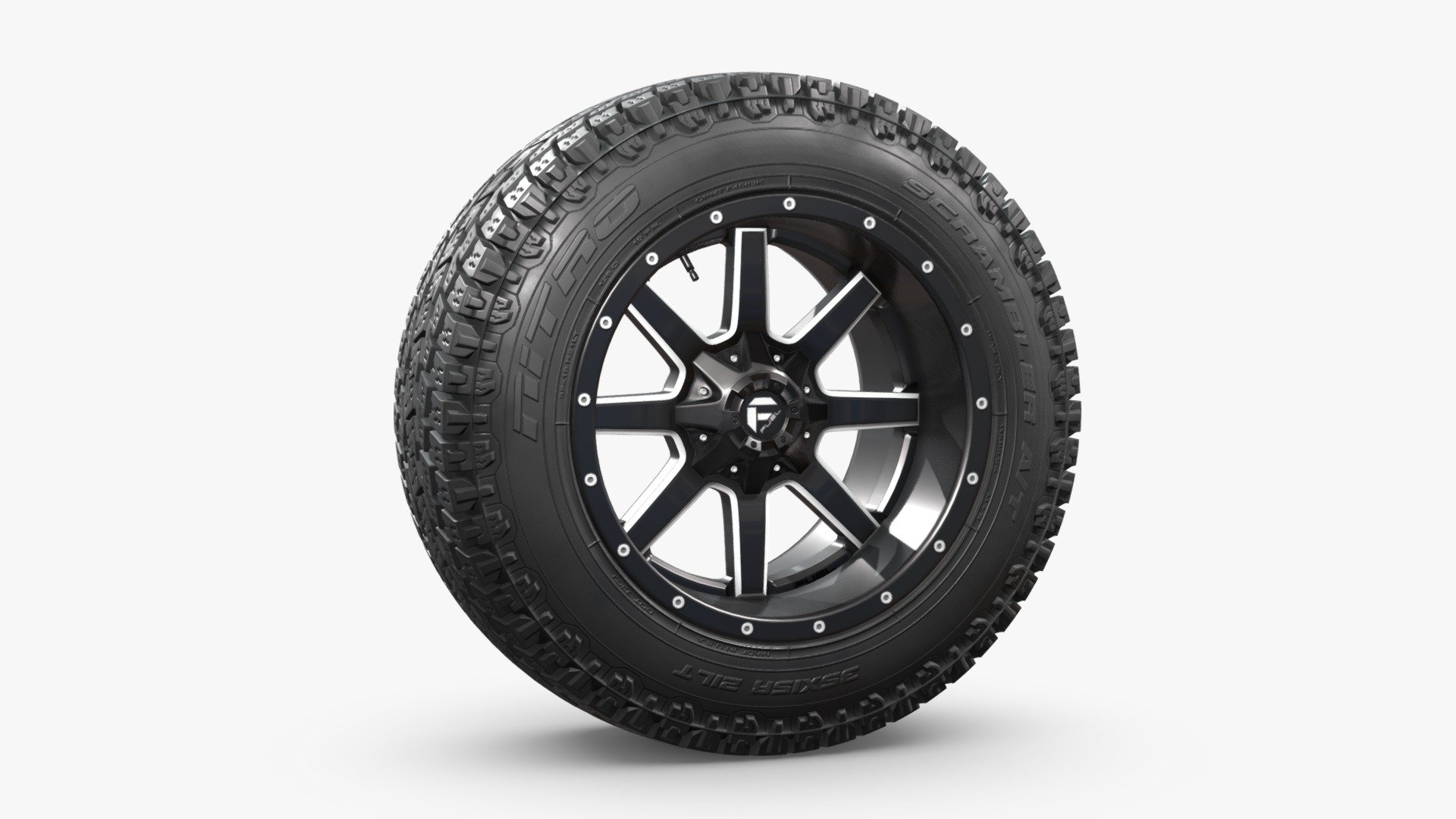 OFF ROAD WHEEL AND TIRE 7 3d model