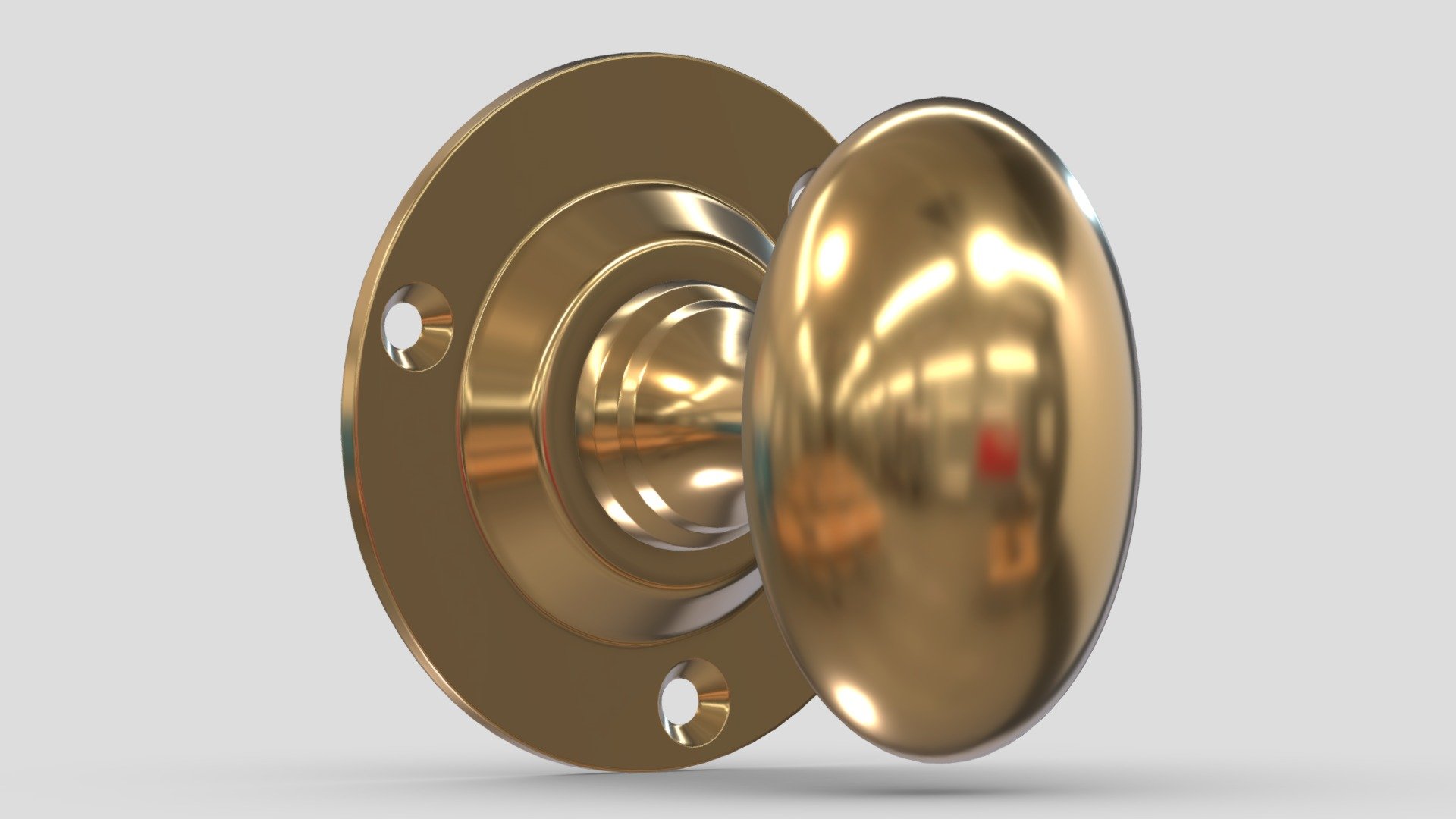 Oval Mortice Door Knob 3d model