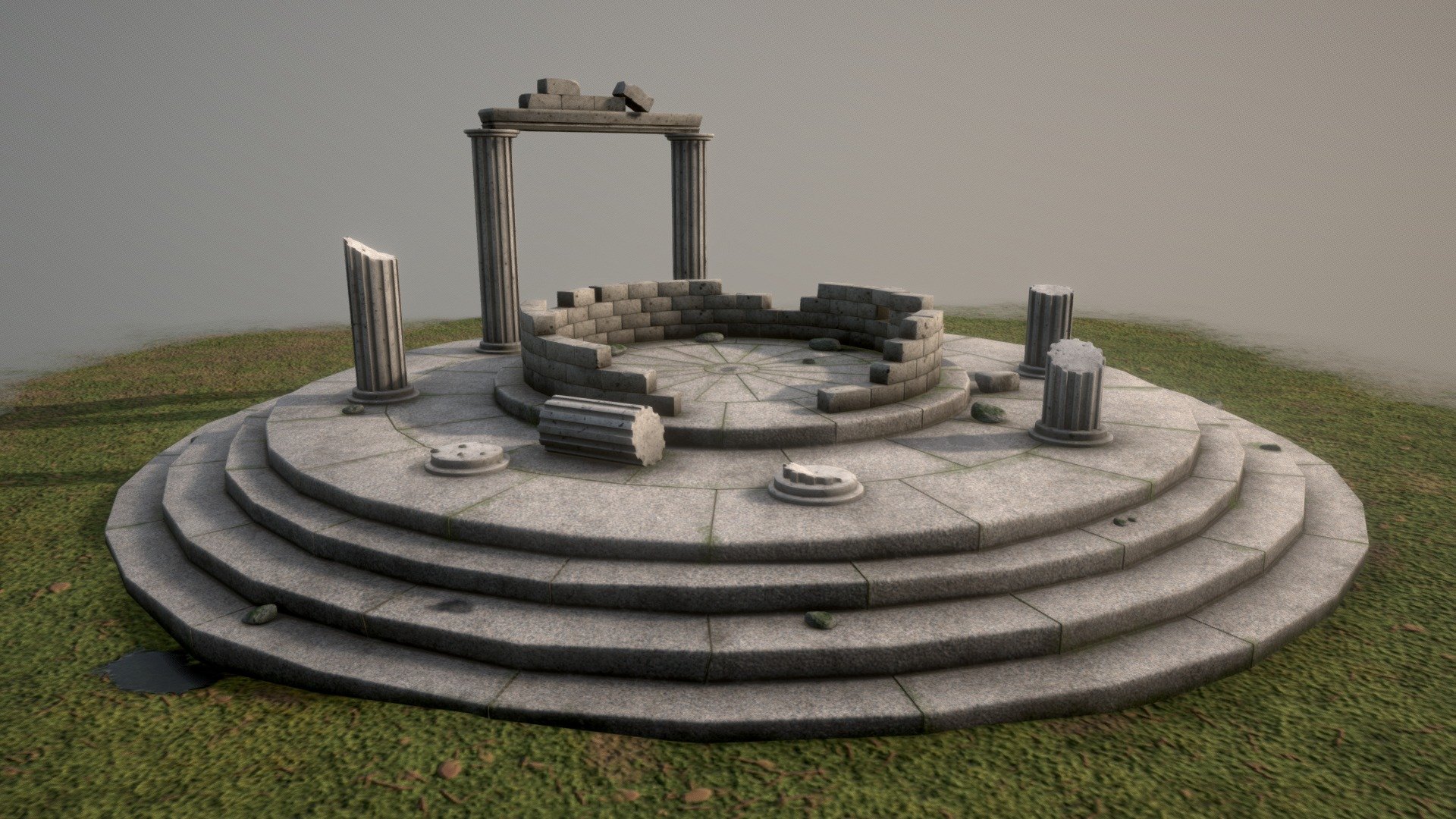 Ancient Greek temple 3d model