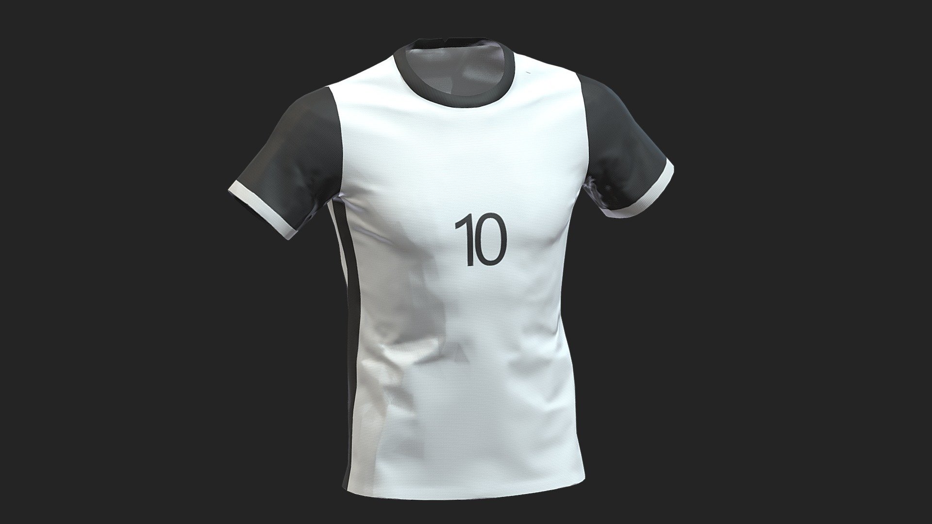 Football T-shirt Generic Low Poly PBR 3d model