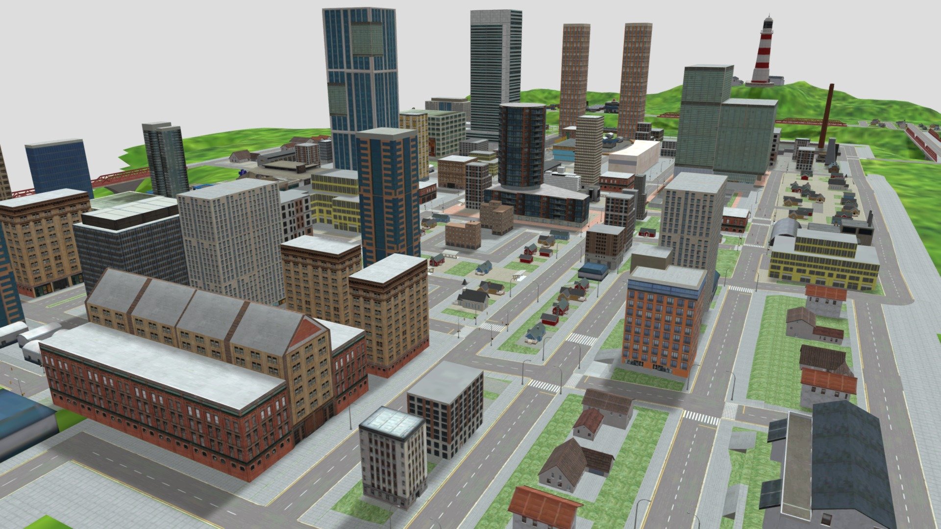 City 3d model