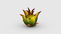 Cartoon dragon fruit