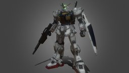 (ROBOT) Gundam mk2 with realistic texture