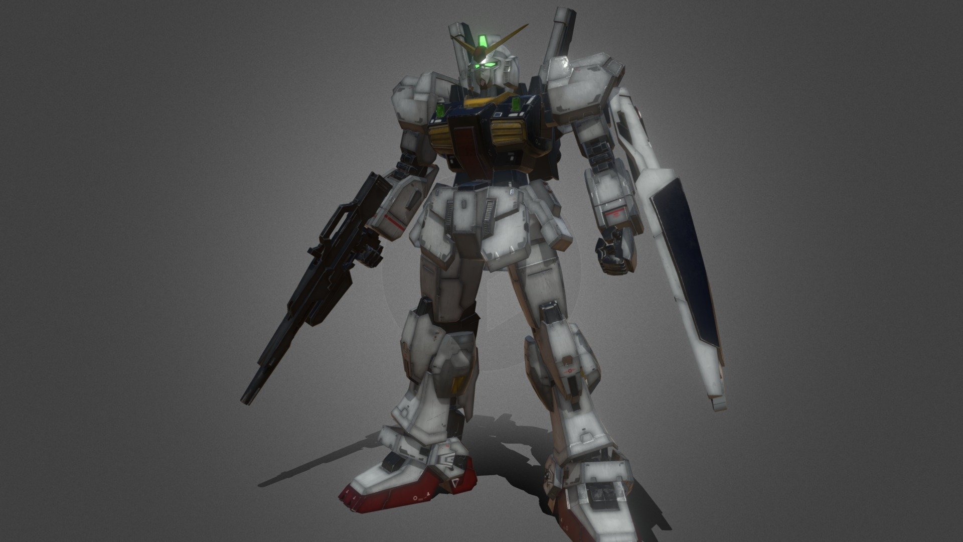 (ROBOT) Gundam mk2 with realistic texture 3d model