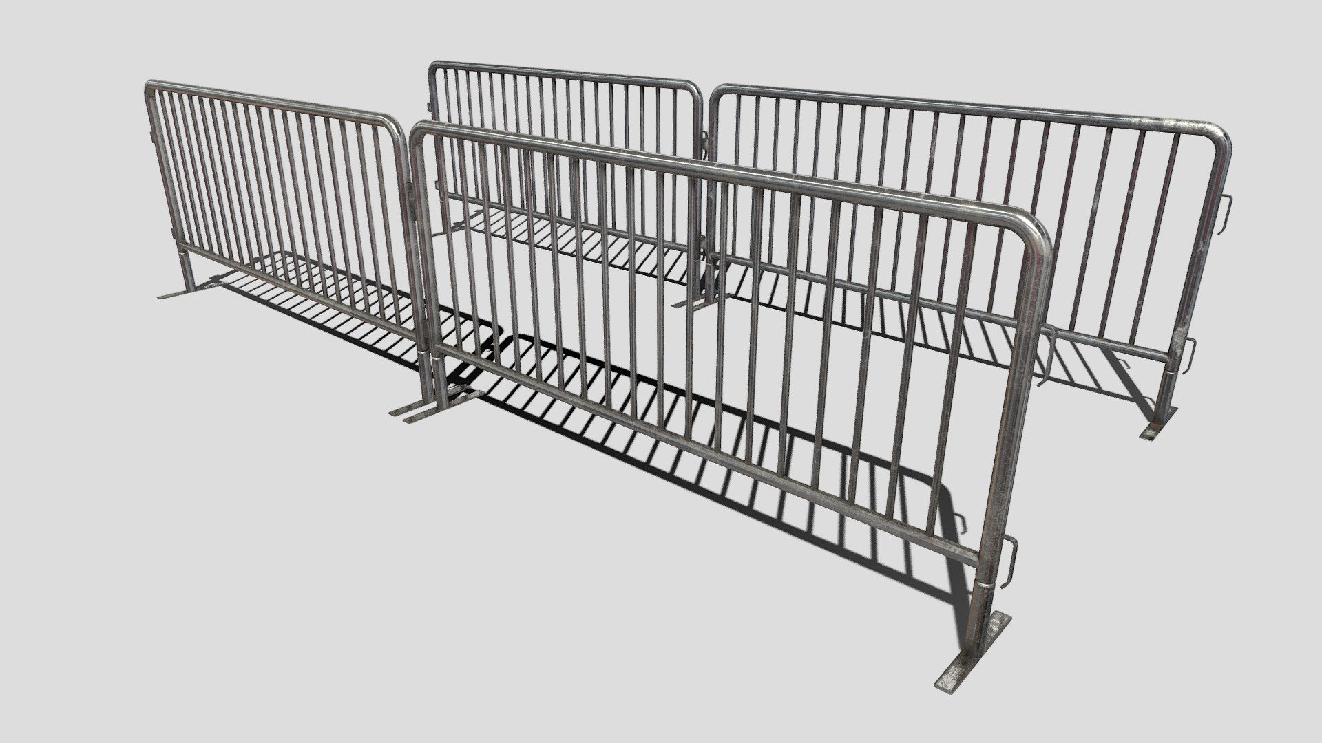 Crowd Barrier 3d model