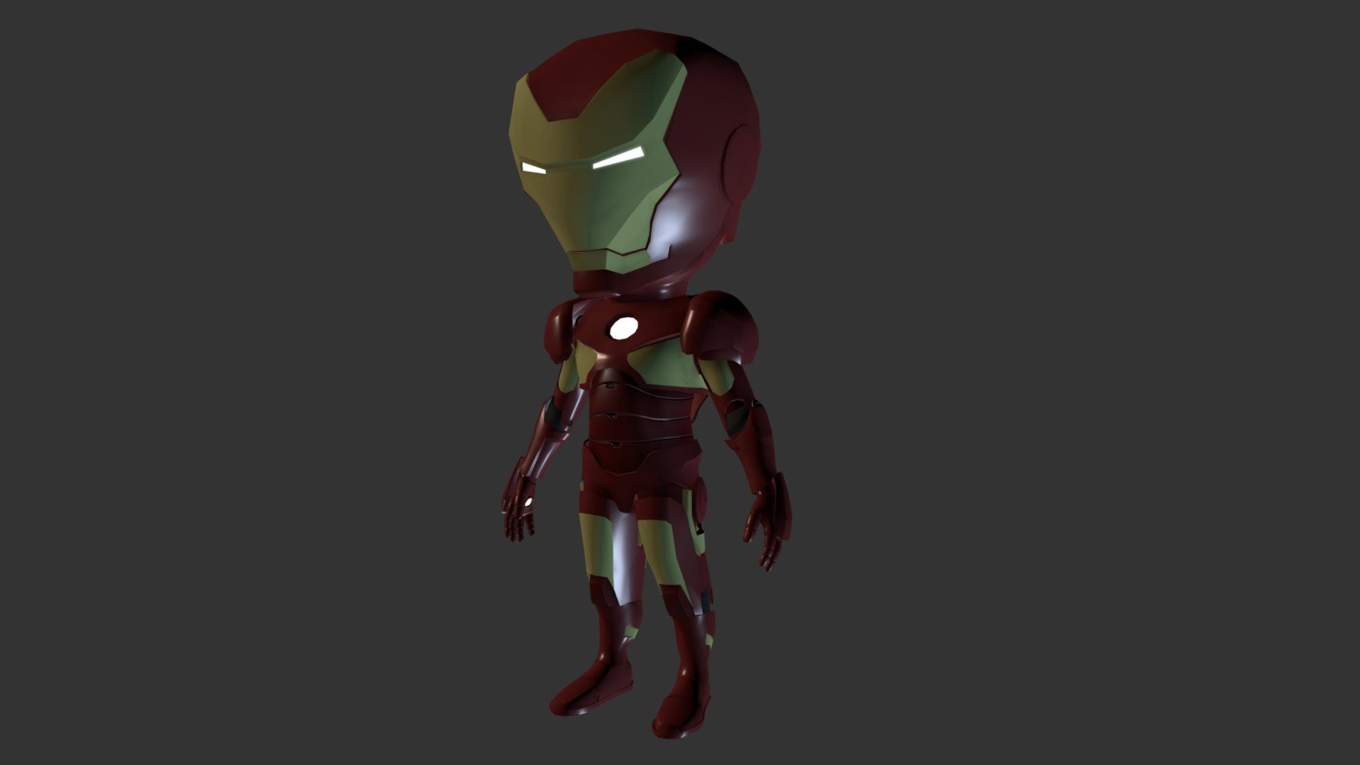 Iron Man Chibi 3d model